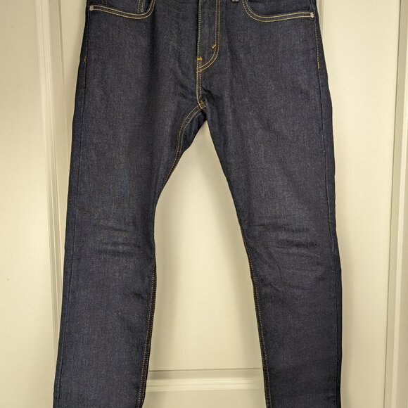 Levi Strauss & Co 512 Black Denim Jeans - Men's Size 31x30 - Pre-owned - Picture 2 of 6